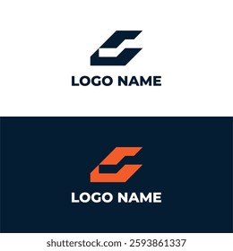 LETTER C MONOGRAM MODERN LOGO DESIGN TEMPLATE