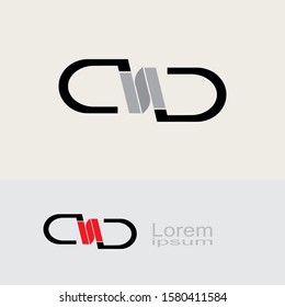 letter C N D icon, for a logo