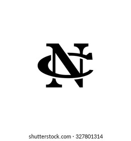 letter C and N monogram logo