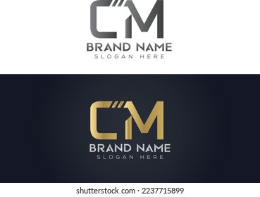 Letter C N Typography vector logo icon design