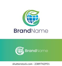 Letter C Nature World Logo Design