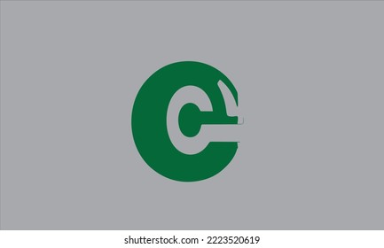 
Letter C Negative Space Logo Design Template