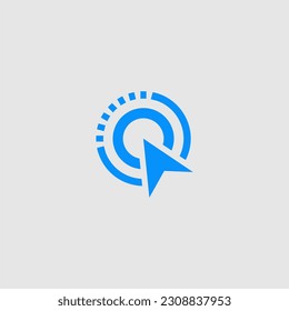 Letter C Negative Space Logo Design Template