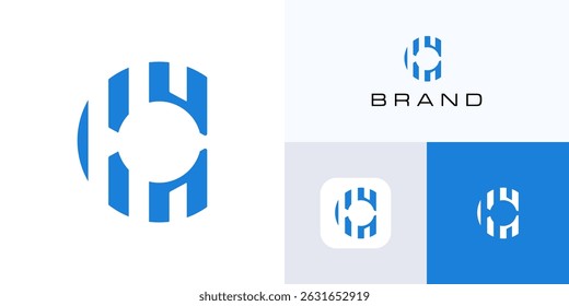 Letra C Plantilla de diseño de icono de logotipo de espacio negativo editable, símbolo de monograma de signo de alfabeto inicial para la Ilustración vectorial de marca y empresa