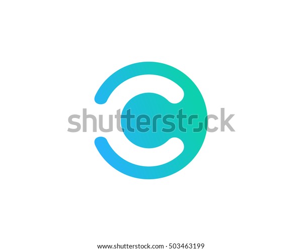 Letter C Negative\
Space Logo Design\
Template