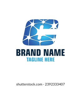 Inspiración de la plantilla de diseño del logotipo de Neuron C de la letra, Ilustración vectorial.