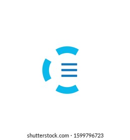 letter C note logo design template vector sign