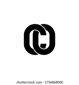 letra C y O, CO, logotipo de OC, plantilla de diseño de arte de línea monográfica