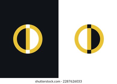 Letter C, O, and D combine unique logo vector illustration. CID letter mark logo template with smart color for light and dark background.