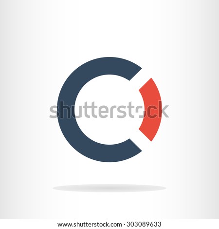 Letter C and O logo template. Business logo template. CO logo. CO silhouette Foto stock © 