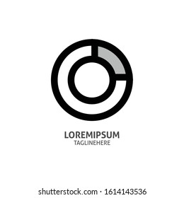 Letter C or O Logo Vector Template Design