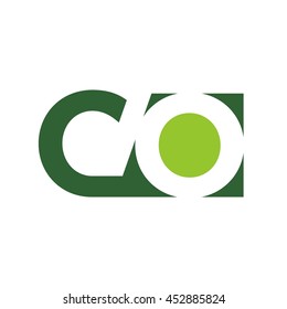 letter C and O logo vector.