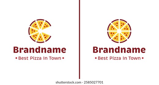 Letter C and O Pizza Logo, for pizzerias, food delivery services, or restaurants