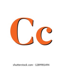 letter C orange
