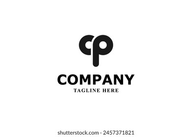 letter c p and elephant logo