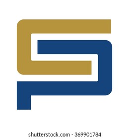 Letter C And P Logo Vector.