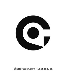 Letter C pin logo template