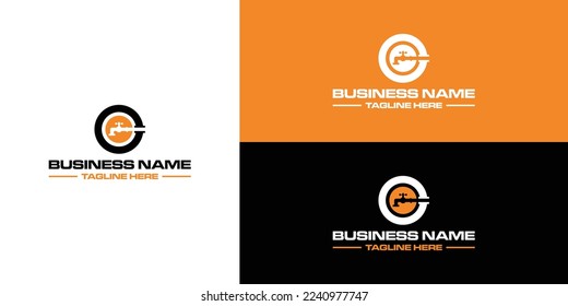 Letter C Plumber Logo Design. Plumbing with Letter C Logo Template