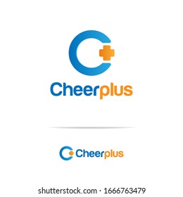 Letter C plus logo vector template