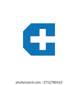 Letter C Plus Modern Logo 