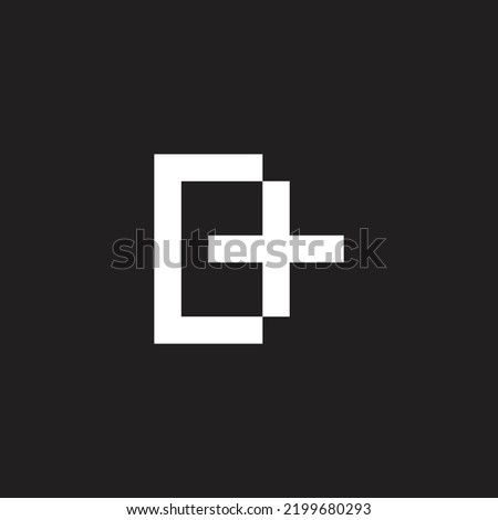 Letter C plus, square geometric symbol simple logo vector