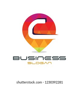 Letter 'c' Point Logo