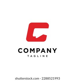 Letter C pounch logo icon vector template.eps