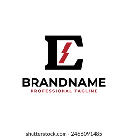 Letter C Power or CS Logo, for any business related to Energy or electricity with C, CS, or SC initials