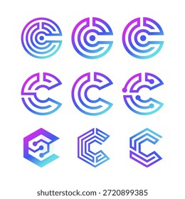 Letra C Premium Diseño de Logo