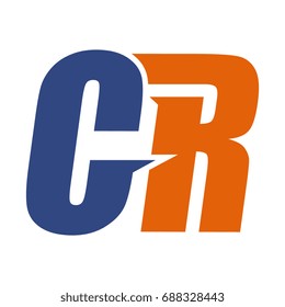 Letter C and R logo