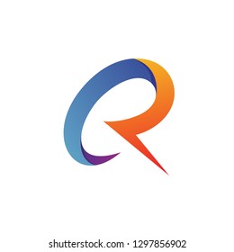 Letter C R Logo Vector Stock Vector (Royalty Free) 1297856902