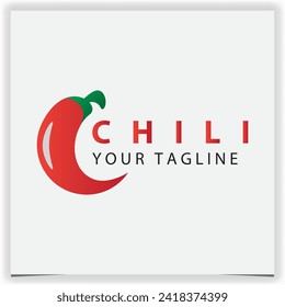 logotipo de chili roja de la letra c