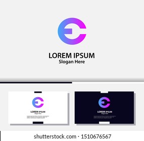 Letter C with repair modern logo and icon. vector design template.EPS10