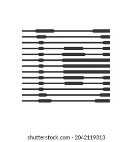 The letter C with a row of underscores and underscores