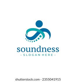 Letter C and S chiropractic logo design vector. Health care symbol template.