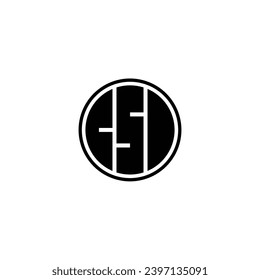 Letter C S I circle geometric symbol simple logo vector