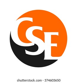 letter c, s, and e logo vector.