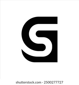 
Letter c s g negative space unique logo idea