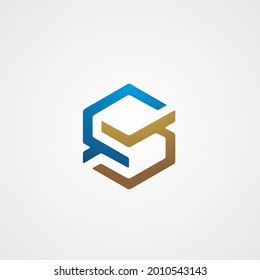 Letter C S Hive Logo Vector