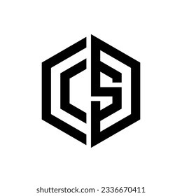 letter c and s logo design for company business