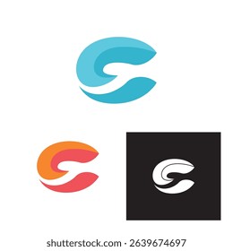 Letter C S logo design. creative minimal monochrome monogram symbol. Universal elegant emblem. Premium business logotype. Graphic alphabet symbol for corporate identity	
