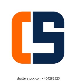 letter C and S logo vector.