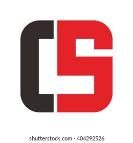 letter C and S logo vector.