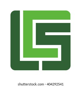 letter C and S logo vector.