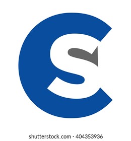 letter C and S logo vector.