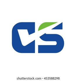 letter C and S logo vector.