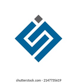 letter C, letter S and letter I , simple and clean