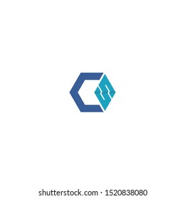 Letter C S Technology Logo Design Stock Vector (Royalty Free ...