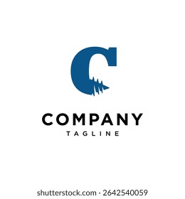 Letra C Parafuso logotipo Ícone Vetor