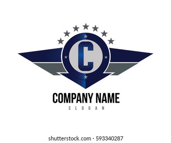 Letter C shield logo